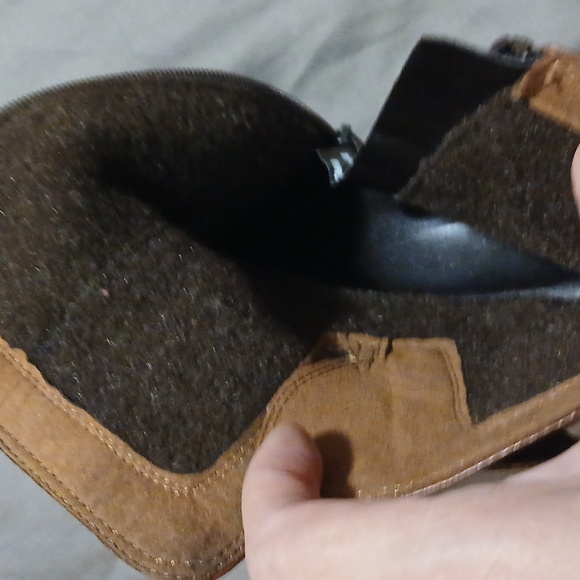 Clarks Fernwood Lake Motorcycle  Boot Brown Leather Ankle Boots Size 8M - Picture 10 of 11